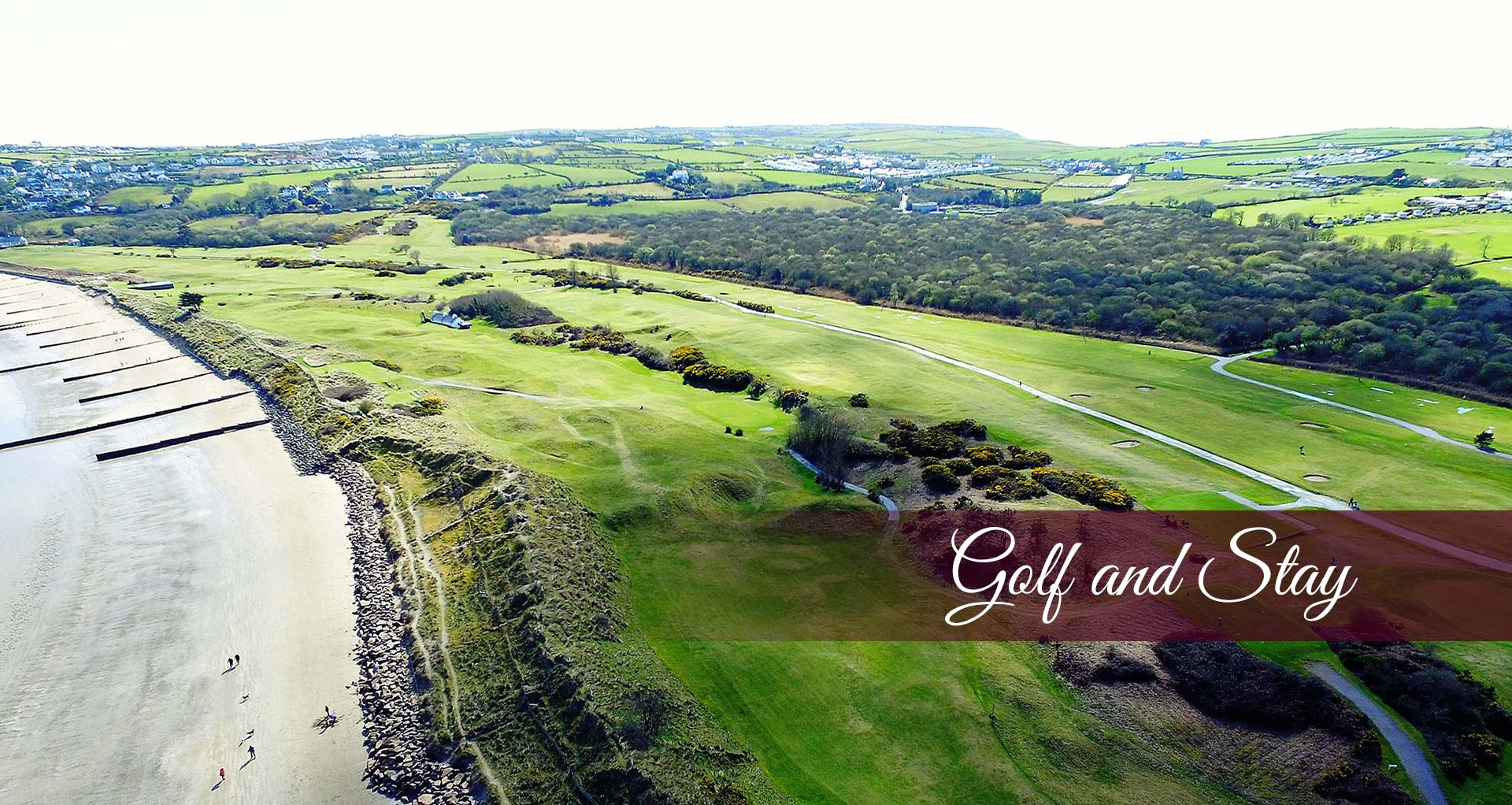 Golf & Stay banner - At Plas Tan-Yr-Allt - 5-Star luxury, literary & historic Country House B&B in Tremadog, Porthmadog, Snowdonia.